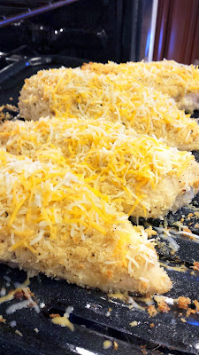Recipe for Cheddar Garlic Oven Baked Chicken Breast