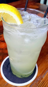 Jacknife PDX cocktail of DAYS OF THUNDER with vodka, lemon, cucumber, mint, jalapeno, Mello Yello