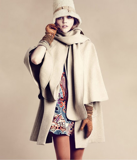 H&M Lookbook otoño invierno 2011 - Sasha Pivovarova