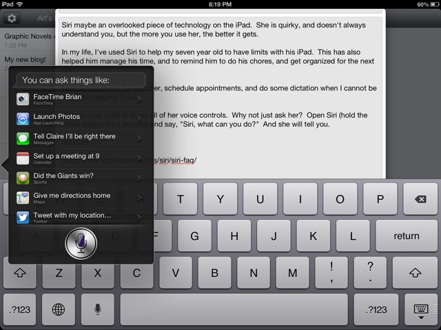 Art's EdTech Page: Siri Voice Commands