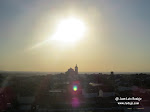 Puesta de sol desde el depósito de Las Casitas de La Guardia (Toledo)