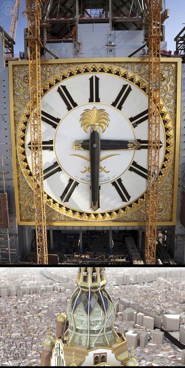 Самый большой часов в мире. Часовая башня в Мекке. Макка Clock Tower. Мекка Роял клок Тауэр. Отель часы в Мекке.