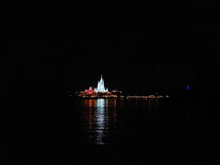 Christmas at Disney - Cinderella's castle at night