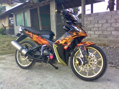 Modifikasi New Jupiter Mx Airbrush