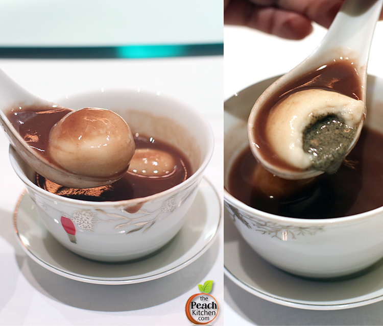 Desserts at Solaire: Red Lantern's Glutinous Rice Balls with Red Bean Cream