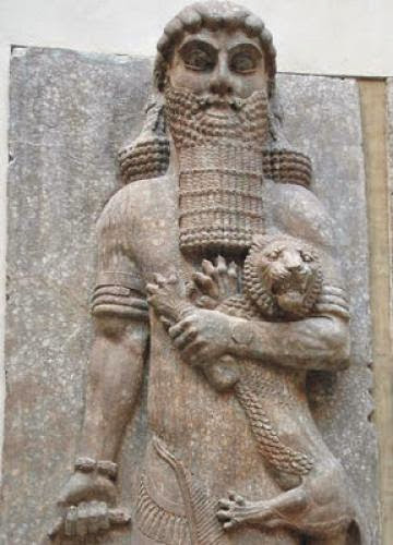 Gilgamesh And Humbaba In Mesopotamian Art