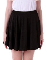 <br />HDE Womens Fashion Casual Jersey Knit Pleated Flare A-Line Circle Skater Skirt