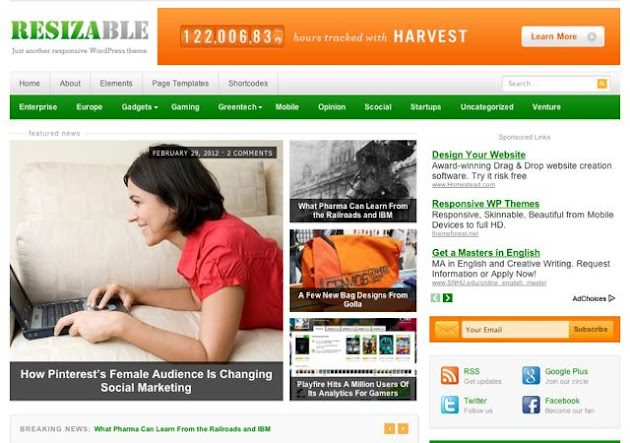 Resizable Theme Resizable Theme