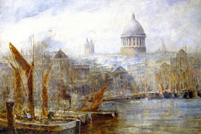 Frederick McCubbin - Barges Pool of London