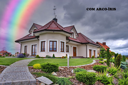 Imagem com o arco-íris pronto Imagem com o arco-íris pronto