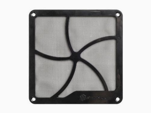  Silverstone Tek FF122 120mm Fan Filter with Magnet for Case Fan and Panel Air Vent Cooling (Black)