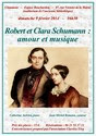 Affiche du concert "Robert et clara Schumann: amour et musique"