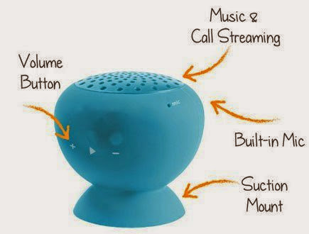  Mini Portable Bluetooth Speaker - Great Sound, Water Resistant with Built-in Microphone - Light Blue