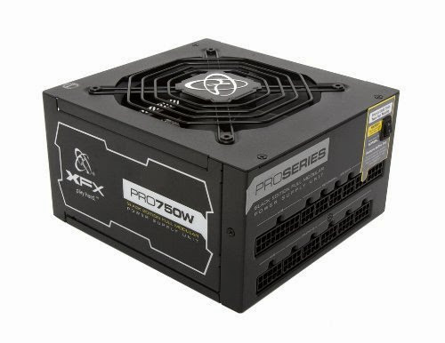  XFX PRO 750W Black Edition Single Rail Power Supply with Full Modular Cables ATX 750 Energy Star Certified Power Supply, P1750BBEFX