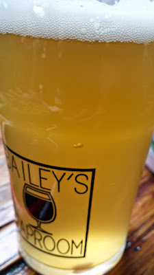 Beer in a Bailey's Taproom glass in Portland