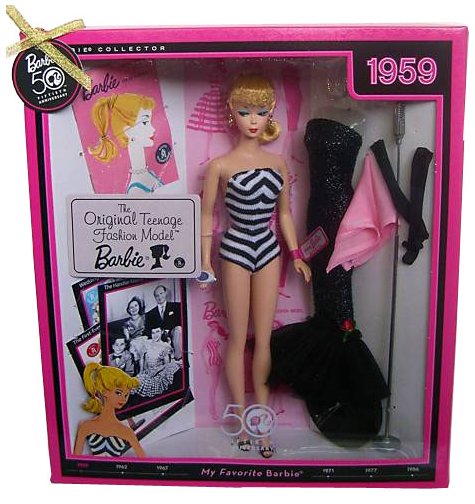 My Favorite Barbie Original Teenage Fashionmodel de 1959 - reedición del 50 aniversario de Barbie