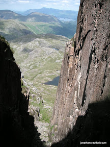 Looking out of Cust's Gully