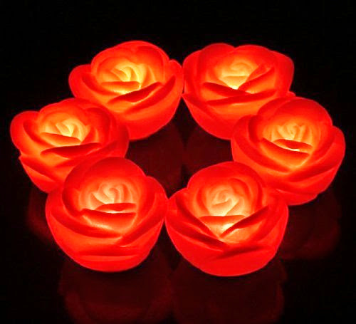  LED Red Rose Light,with Voice Control