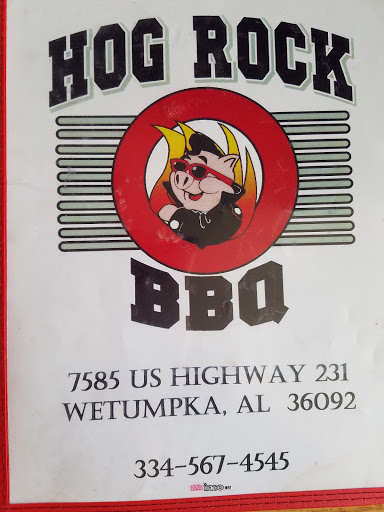 Barbecue Restaurant «Hog Rock Bar-B-Q», reviews and photos, 7585 US-231, Wetumpka, AL 36092, USA