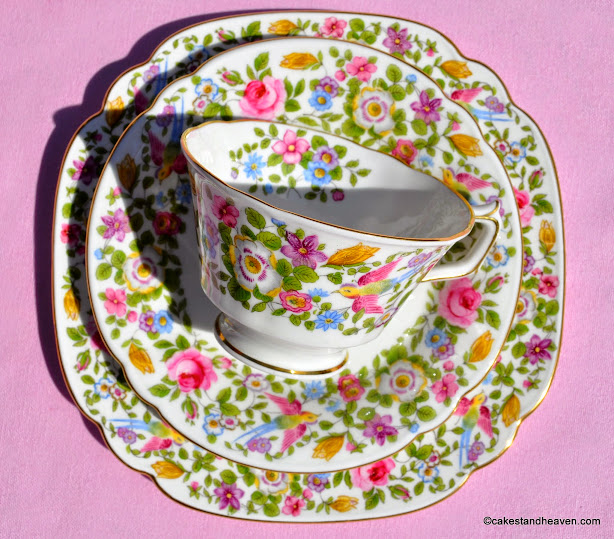 Royal Crown Derby Multi Floral and Birds A454 c.1939 ...