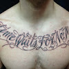 Womens Writing Chest Tattoos