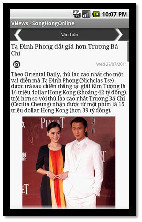3 [Miễn phí   Ứng dụng Việt] VNews đọc tin tức trên điện thoại Android. 