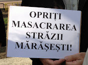 Opriţi masacrarea străzii Mărăşeşti - Protest împotriva distrugerii spaţiilor verzi din Suceava