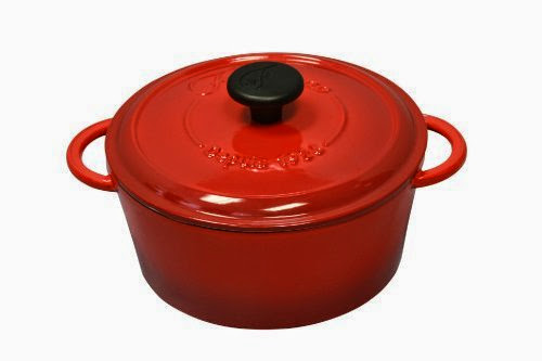  Fontignac Cocotte Round 2.4 Qt, Red