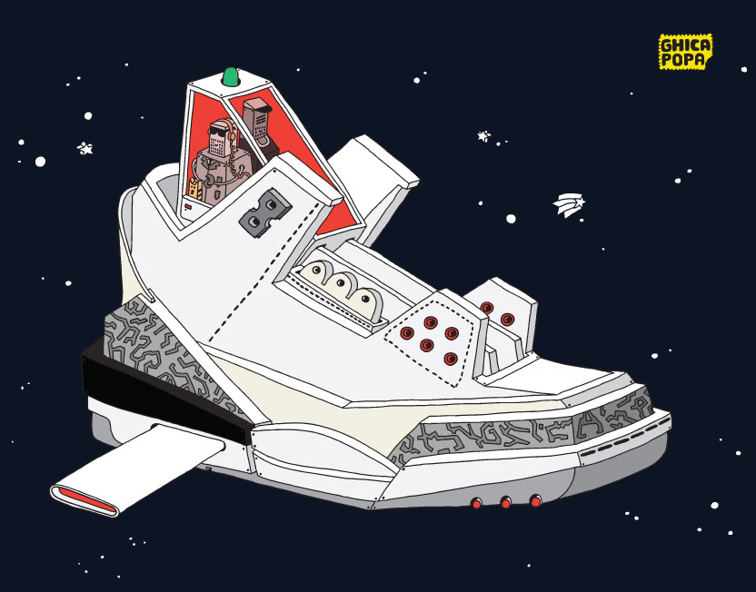 ＊Ghica Popa 打造Space Sneaker Project飛行太空鞋：幽默漫畫呈現！ 2