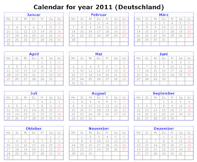 Have you laughed today ?: Calendar în limba germană 2011