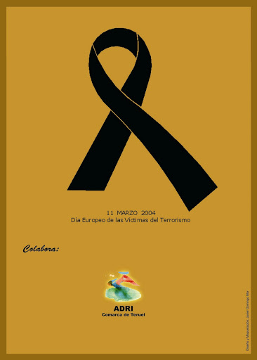 Contraportada Revista Pancrudo nº 8 (2004). Luto por el atentado terrorista del 11 de marzo de 2004 Contraportada Revista Pancrudo nº 8 (2004). Luto por el atentado terrorista del 11 de marzo de 2004