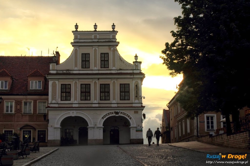 Sandomierz nad Wisłą - zachód słońca