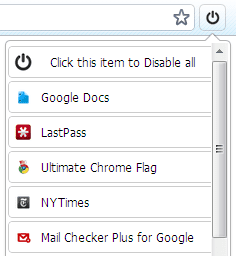 Disable All Extensions Plus Disable All Extensions Plus