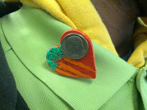 funny Photo of a 3 karat diamond pin