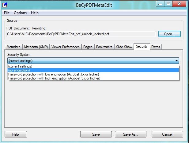 BeCyPDFMetadata running 3
