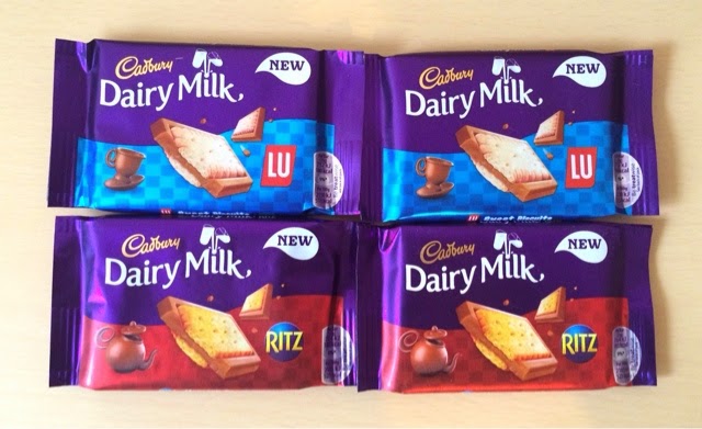 New Cadbury Dairy Milk Lu Sweet Biscuit  and  Ritz Crackers - Review
