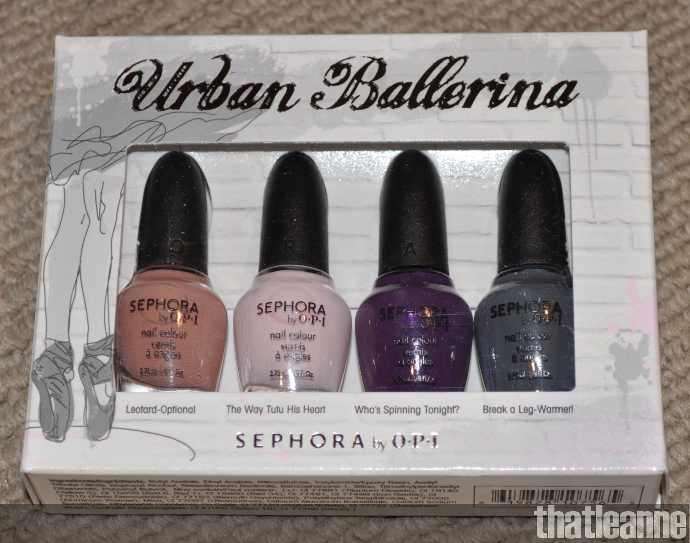 thatleanne: Sephora By OPI Urban Ballerina swatches with cupcakes!