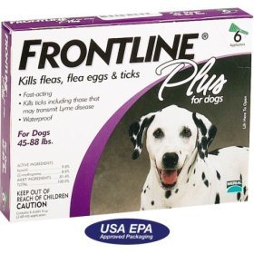  Merial Frontline Plus Flea and Tick Control for Dogs and Puppies