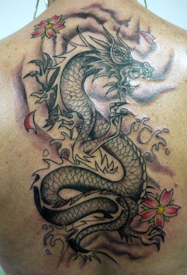 dragon tattoo designs for men back