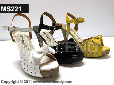รองเท้าแฟชั่นส้นสูง งานแฮนด์เมด ราคาพิเศษ Ankle-Strap-Pumps-Shoes-MS221-2