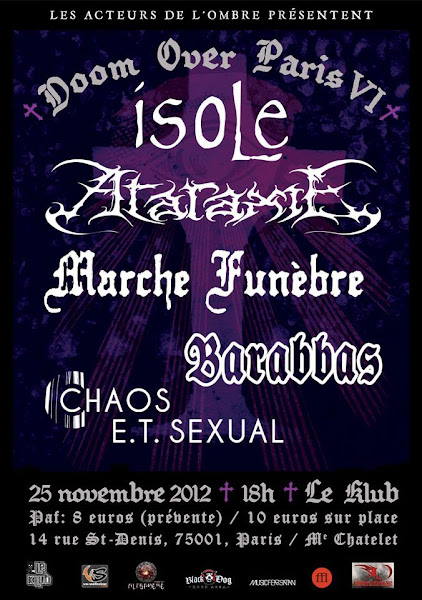 Doom Over Paris VI @ Le Klub, Paris 25/11/2012