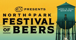 Promotional graphic for the 13th annual North Park Festival of Beers