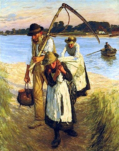 Henry Herbert La Thangue - Travelling Harvesters