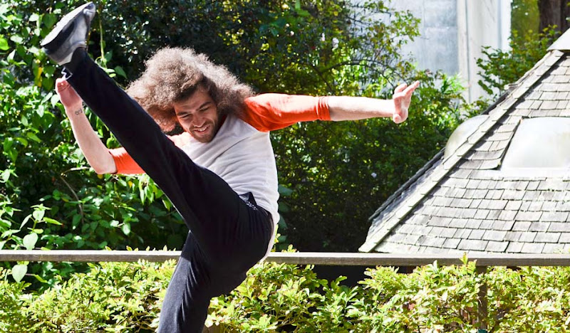 Black Cordarounds Karate Kick