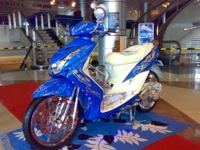Top modifikasi motor mio soul warna biru Top modifikasi motor mio soul warna biru