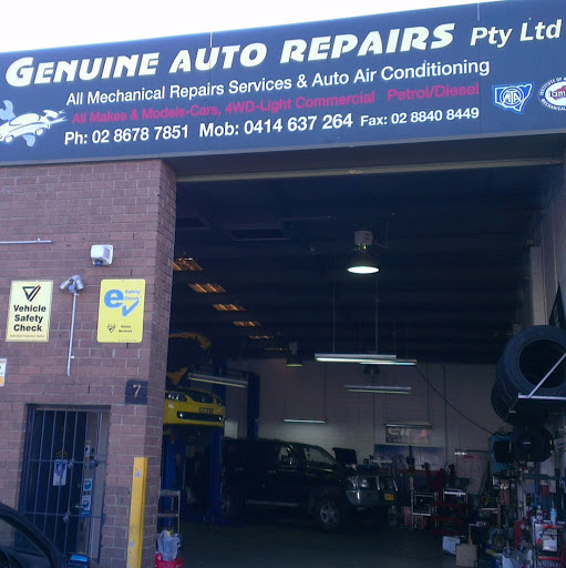 Genuine Auto Repairs logo