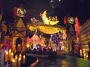 Disneyland Christmas holiday decorations It's a Small World