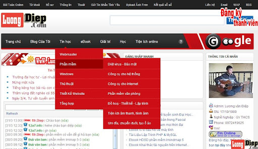 Click chuột vào để xem tiếp Blog Lương Điệp