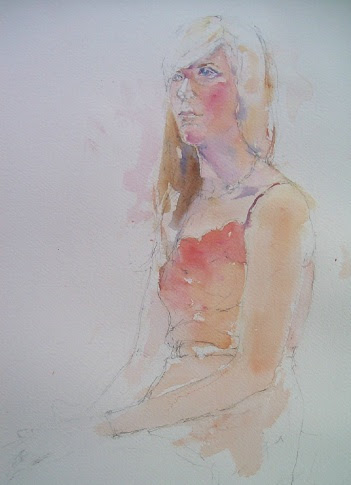 "Watercolor Portrait" by artist Crystal Goldkamp.