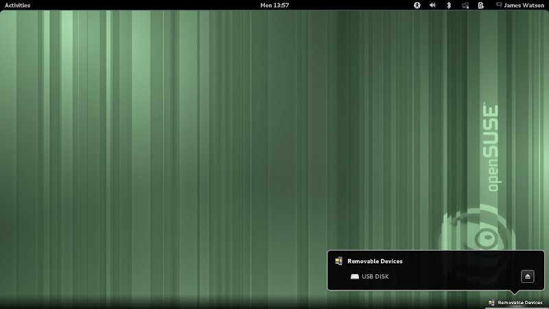 openSuSE 12.1 Gnome